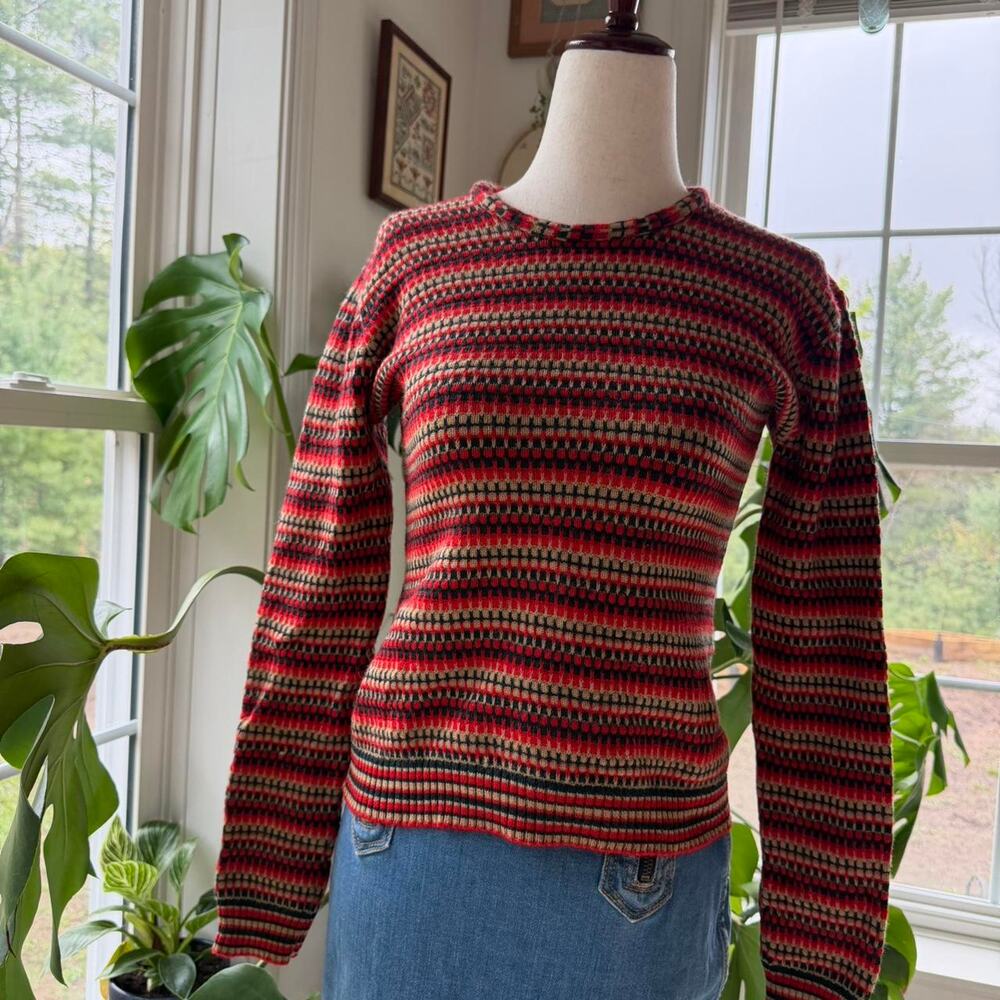 Jaeger Vintage 70s Great Britain Wool Sweater Small